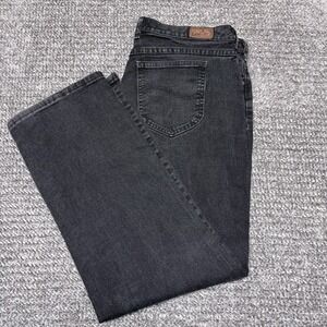 Lee Relaxed Straight Leg Jeans Women's Size 16‎ Medium Black Wash